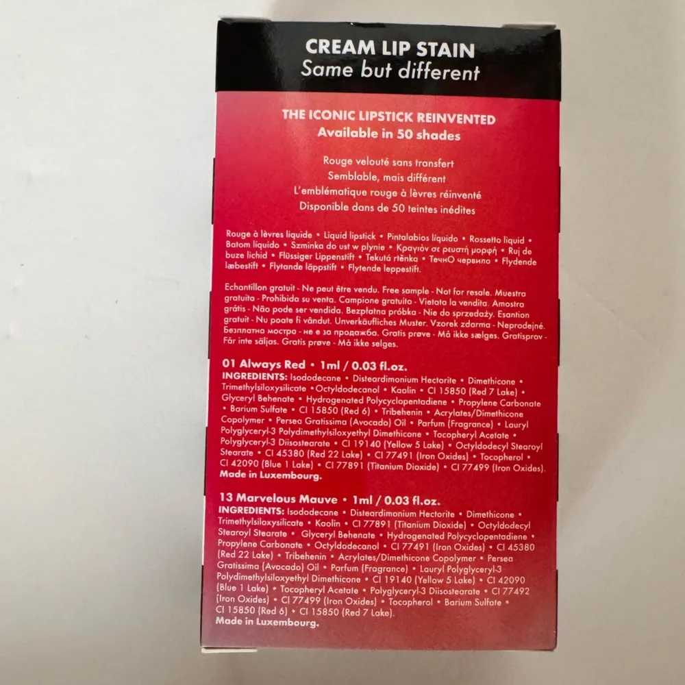 Sephora Collection Cream Lip Stain in Always Red and Marvelous Mauve